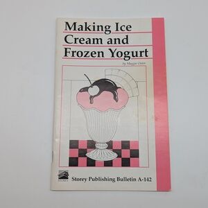Making Ice Cream and Frozen Yogurt Cookbook - Pink & Black Cover